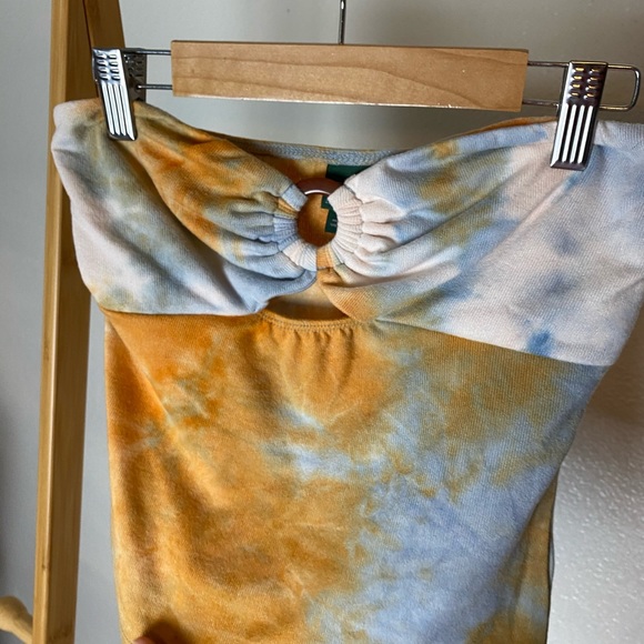 Wild Fable Tye Dye Keyhole Tube Top - Picture 3 of 9